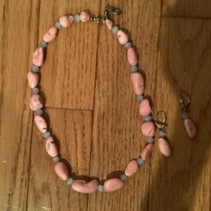 Necklace with matching earrings